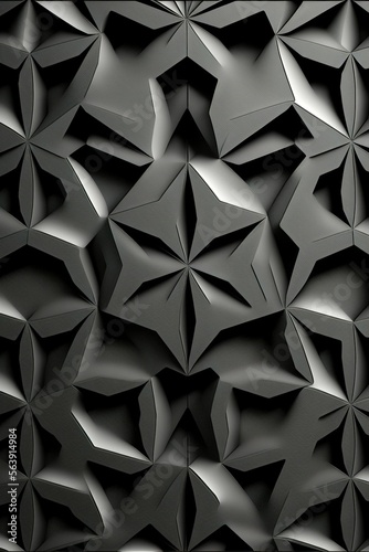 Matte black patterns  abstract background  made with Generative AI