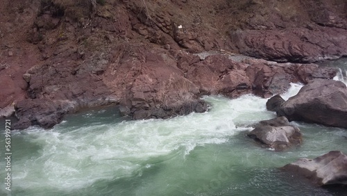 waterfall in the mountains