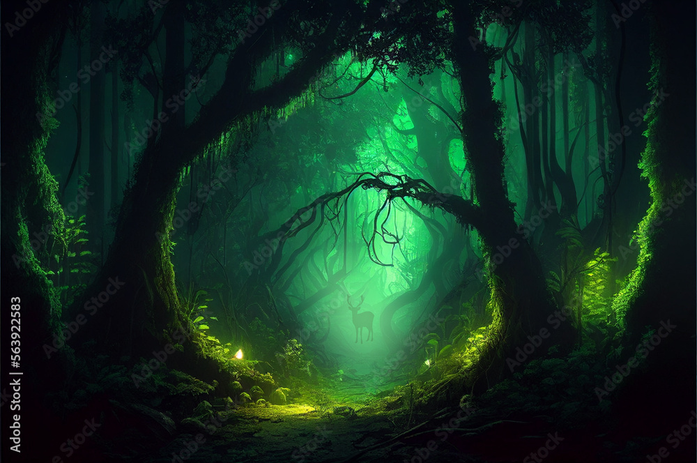 mystical forest fantasy