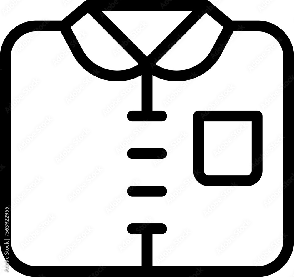 New shirt icon outline vector. Blank design. Men cloth New shirt icon outline vector. Blank design. Men cloth