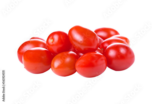 Cherry tomatoes on transparent png