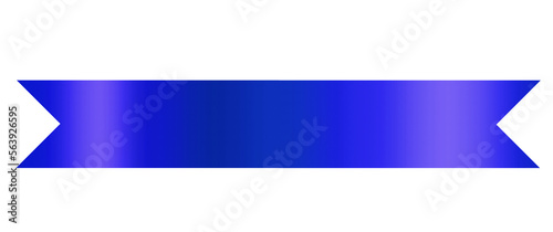 blue banner with ribbon