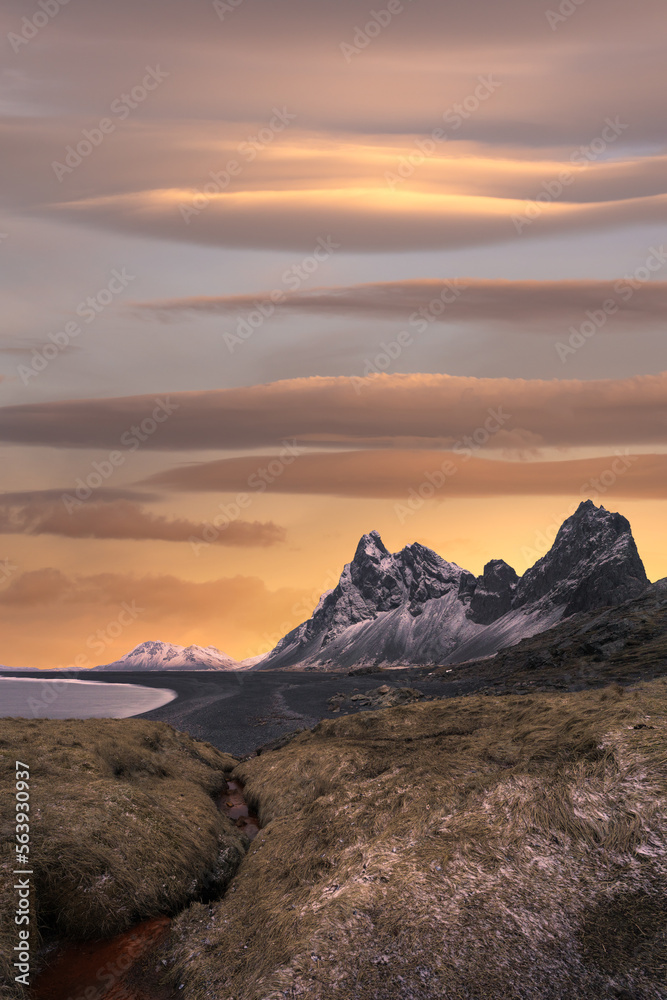 Amazing view of stormy sea and mountains Amazing view of stormy sea and mountains