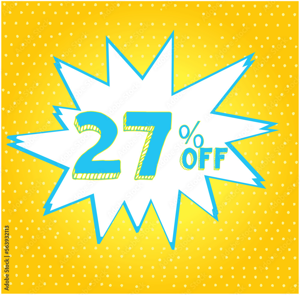 Fototapeta premium deals comic style discount promotion