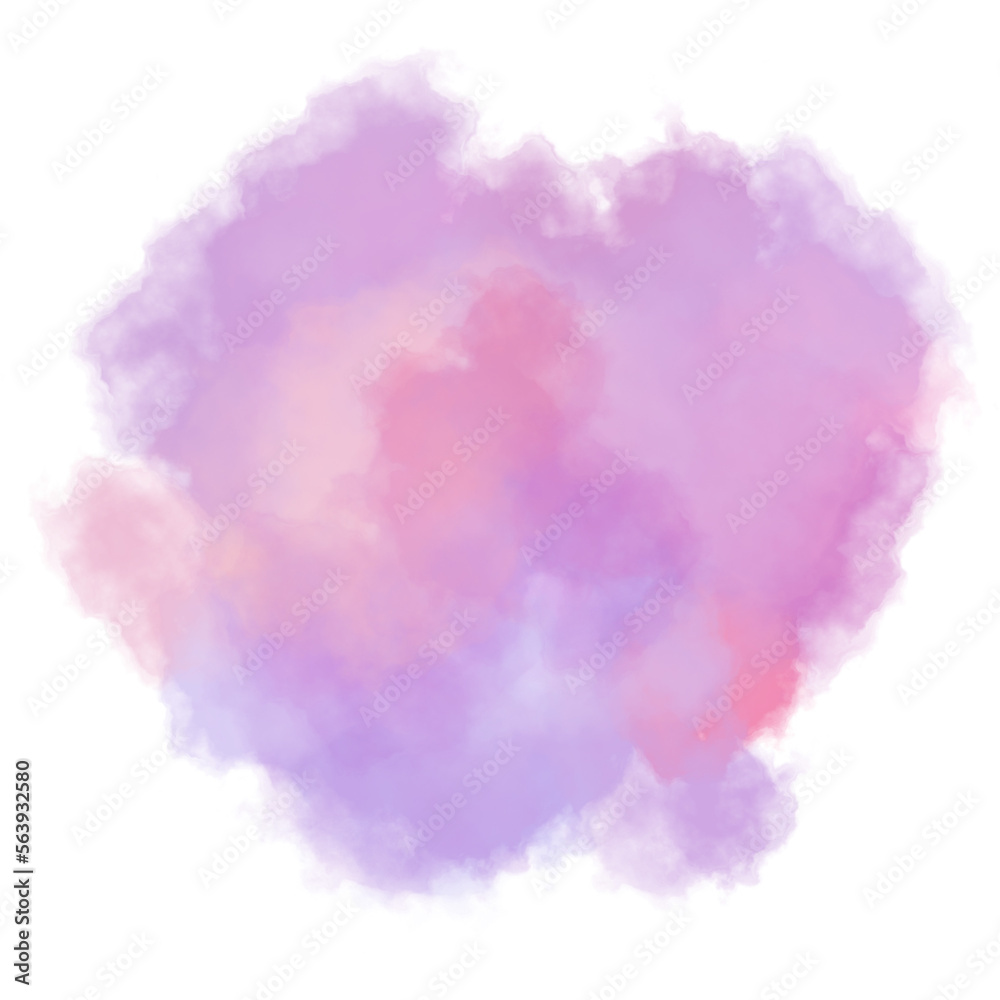 Brush background with watercolor texture pink color