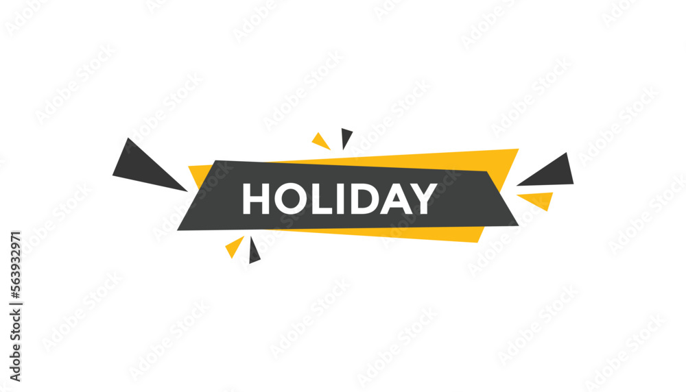 Holiday button web banner templates. Vector Illustration
