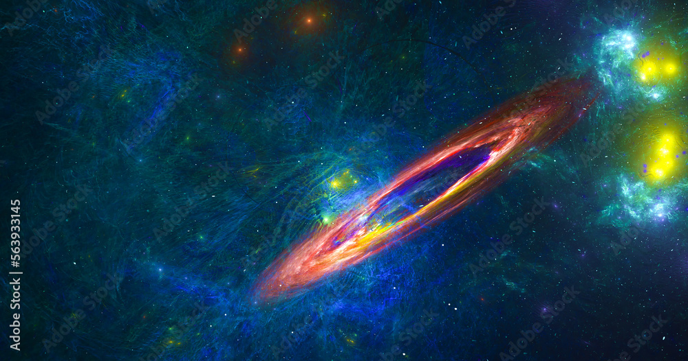 Fantastic abstract background from stars and galactic in space. Fractal spiral. Fantastic abstract background from stars and galactic in space. Fractal spiral.