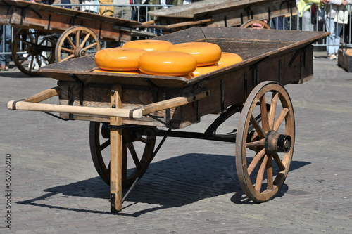 Carriage with cheese photo