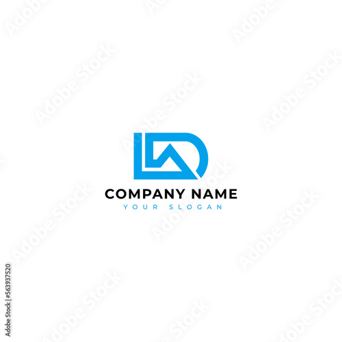 DA logo vector design template