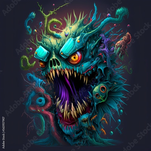 design Monster art graphic colorful © arlila