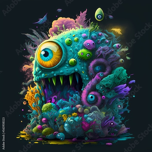 design Monster art graphic colorful © arlila
