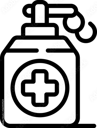 Medical dispenser icon outline vector. Emergency room. Patient clinic