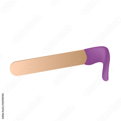 Waxing, melting wax, step by step depilation, vector