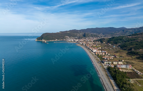 Kastamonu Province, Cide District offers a unique view with its large beach and greenery