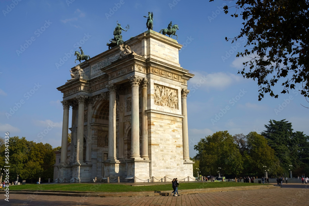 Obraz premium Arco della Pace in Milan, Italy