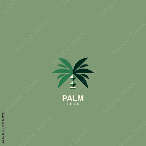Palm logo for your design. Palm tree. Palm vector illustration. Icon sign.