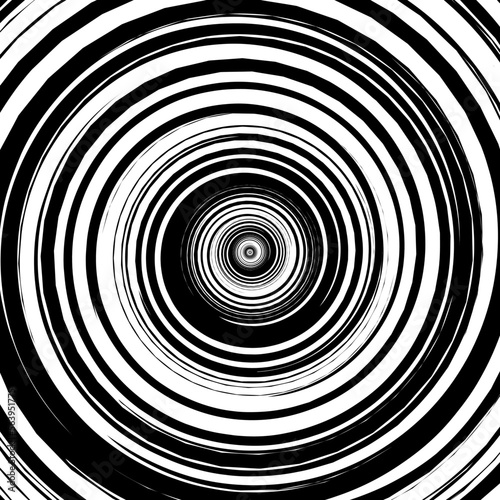 Black and white spiral modern pattern. Geometric abstract background. Vector illustration for brochure, magazine, poster, presentation, flyer, banner or soial media