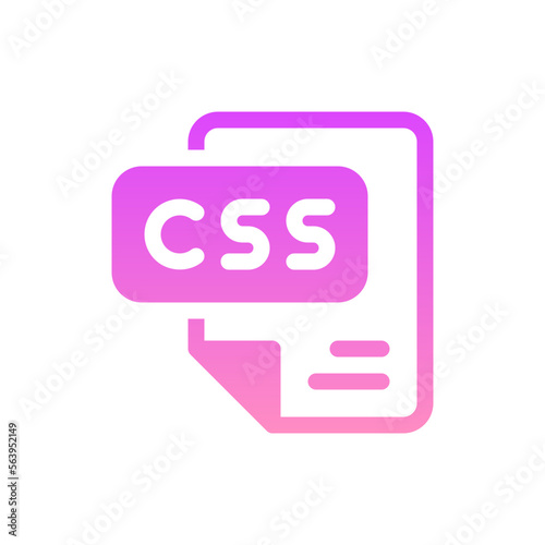 css flat gradient icon