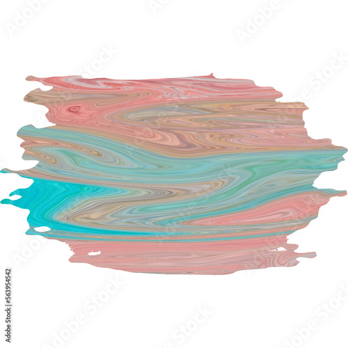 Brush stroke with color wave texture illustration