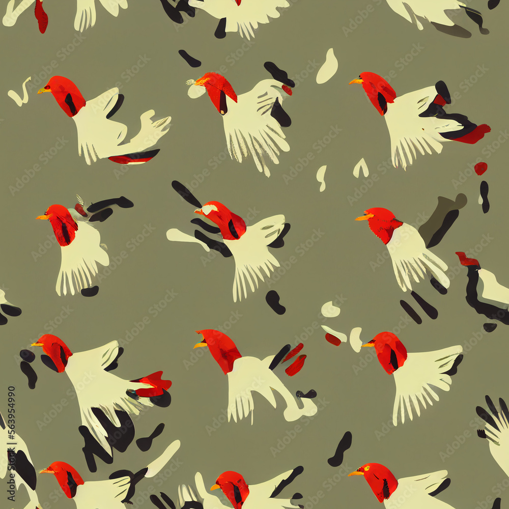 Obraz premium seamless pattern with birds - Floya FYN032