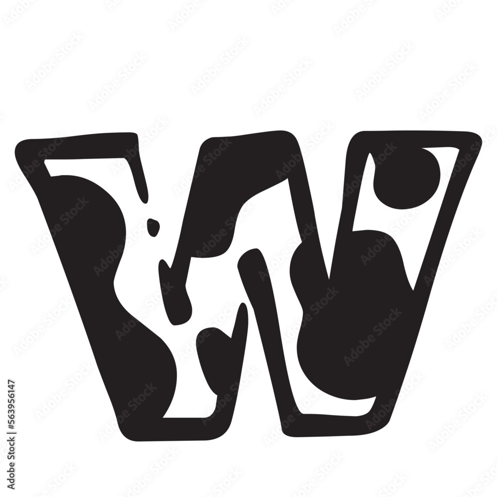 cow print font svg, cow pattern half print font letters alphabet svg ...