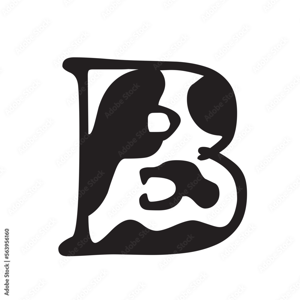 cow print font svg, cow pattern half print font letters alphabet svg ...