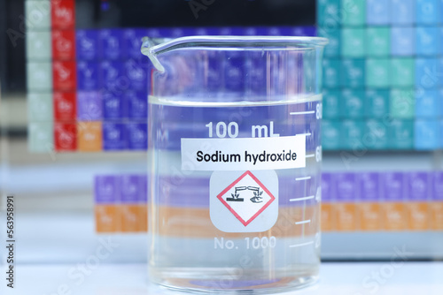 sodium hydroxide and periodic table of elements photo