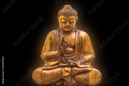 Bouddha sur fond noir