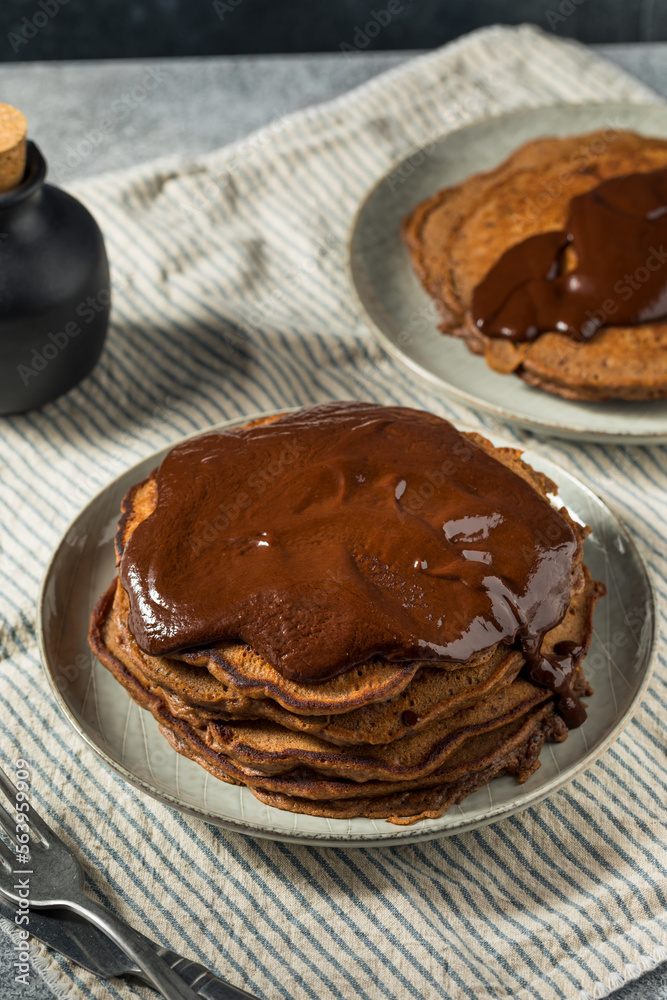 Gourmet Homemade Chocolate Pancakes