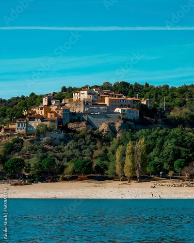 view of the coast of the provence sea