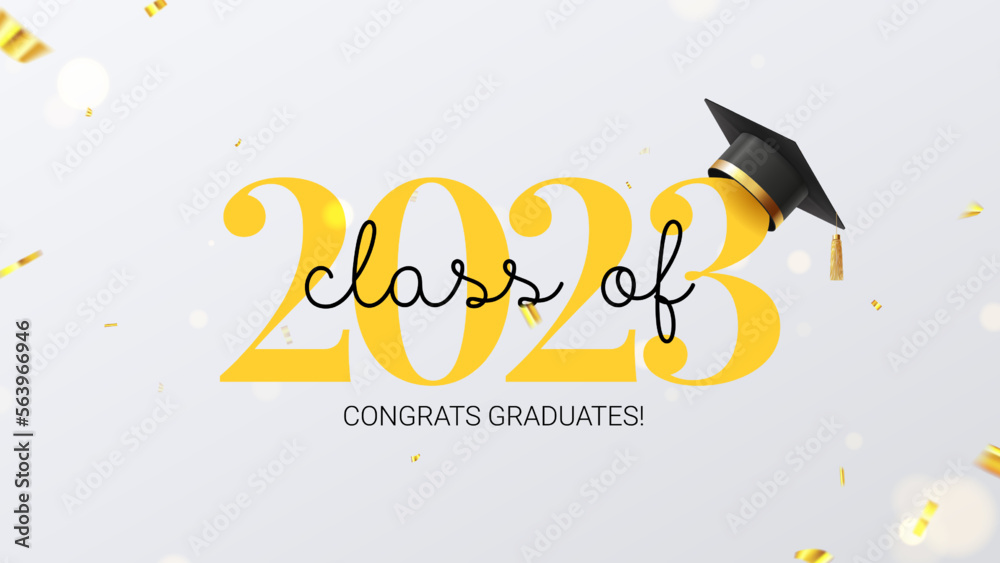 Vetor de Class of 2023 symbol template. Vector illustration with design ...