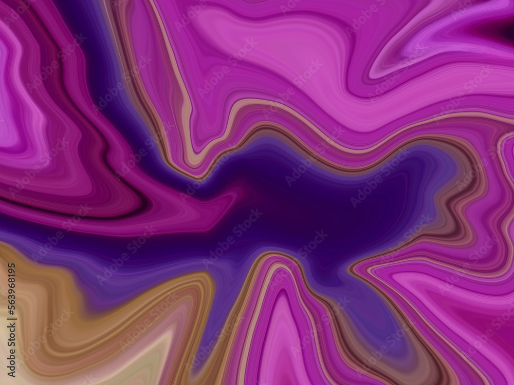 Fototapeta premium Modern and new style multicolor swirl liquid marble pattern background, Decorative and swirl marbling effect silk background, modern multicolor mixed acrylic liquid marble texture for any design.