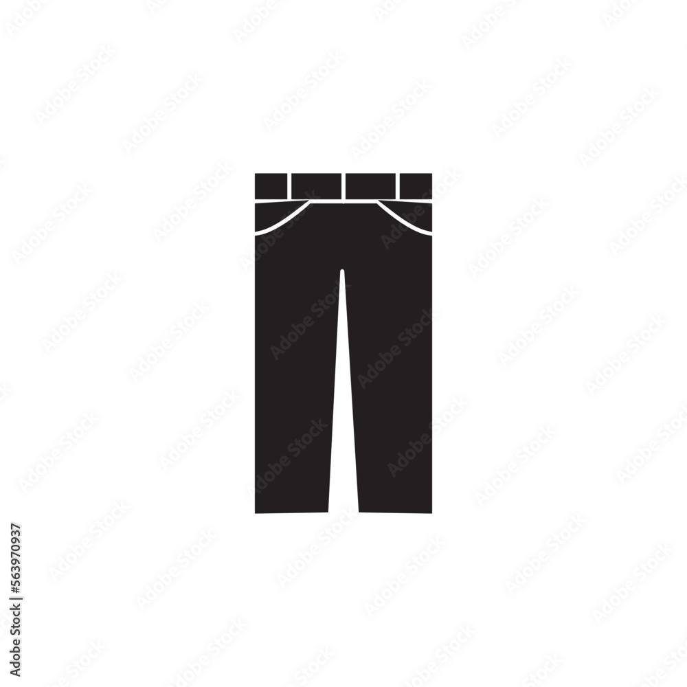 Trouser icon vector logo design template