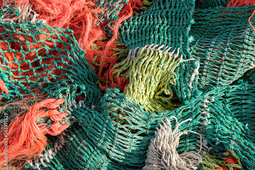 Fishing nets, Den Oever, Noordholland province, The Netherlands