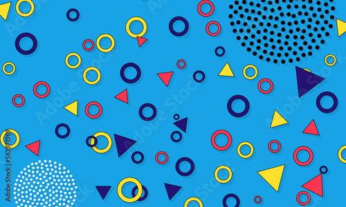 90s Pattern. Fun Background. Color Abstract Print.