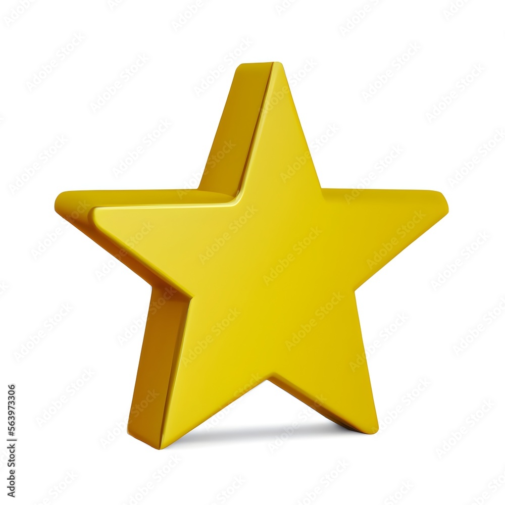 Obraz premium 3d golden star