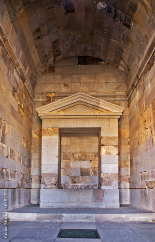 Greco-Roman temple in Garni village. Armenia