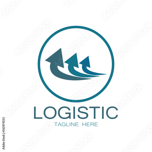 Free Download logistics logo icon illustration vector design  distribution symbol  delivery of goods  economy  finance - GFXLoad