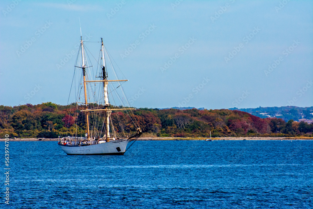 sailing ship in the sea