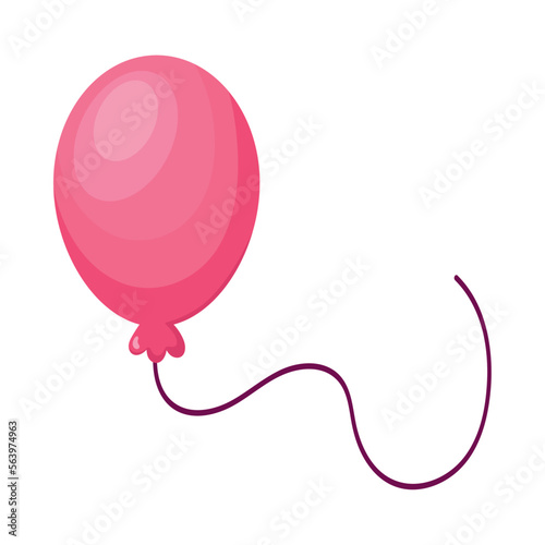 red balloon helium floating