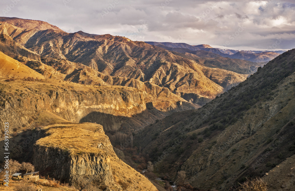 Landscape near Garni village. Armenia