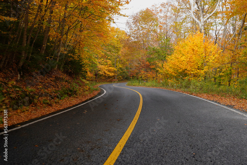 Road in Autumn in the Berkshires photo