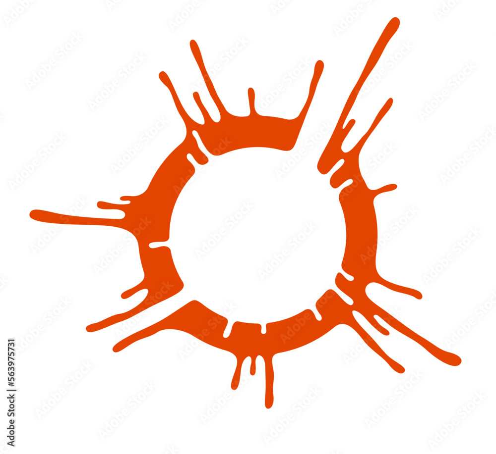 Circle design with liquid melting style shapes vector design isolated on white background, symbol icon or logo with paint dissolved. Circle design with liquid melting style shapes vector design isolated on white background, symbol icon or logo with paint dissolved.