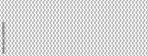 Seamless geometric pattern of a small-sized diamond contour shape for texture, textiles, banners and simple backgrounds.