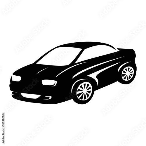 car silhouette logo design. auto mobile sign and symbol.  © redranger