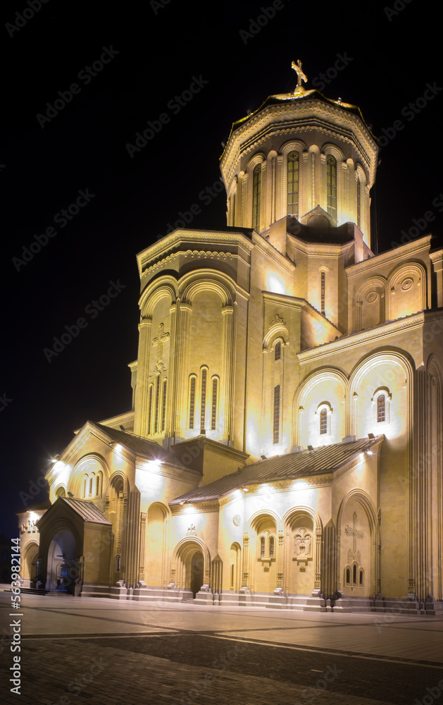 Fototapeta premium Holy Trinity cathedral (Sameba) in Tbilisi. Georgia
