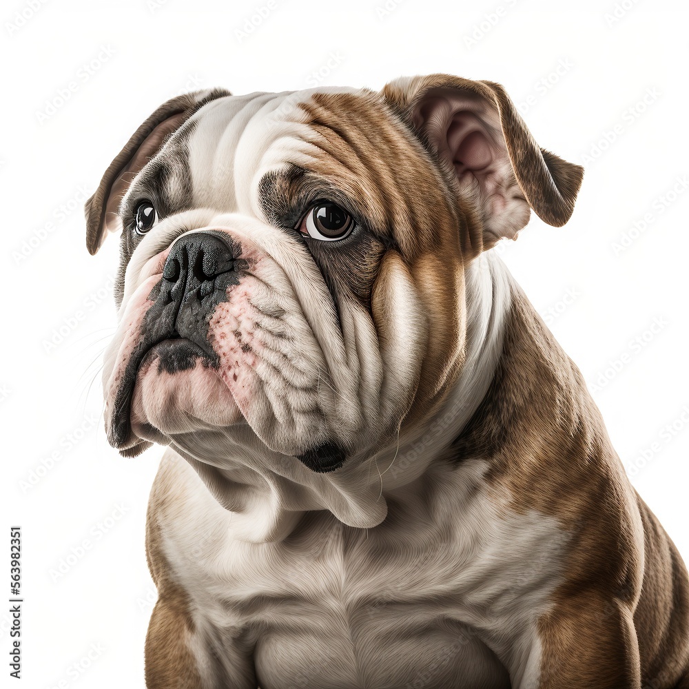 Bulldog photo, Generative AI