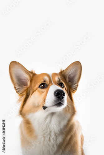 A corgi Dog  isolated photo  Generative AI