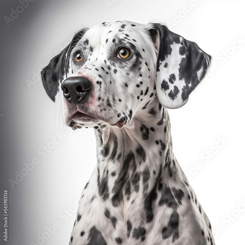 A dalmatian isolated photo  Generative AI