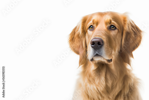 Photo of a retriever dog, Generative AI